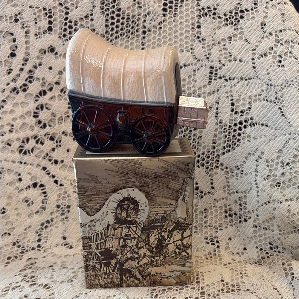 Vintage Avon Covered Wagon Decanter